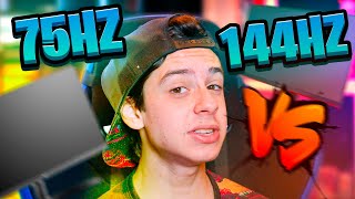 75HZ VS 144HZ QUAL O MELHOR MONITOR PARA VOCÊ [upl. by Elleneg]