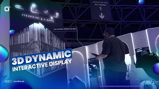 Dynamic 3D Video Wall  Interactive Touch Screen Application  Haj and Umrah Conference 2024 at JED [upl. by Uy418]