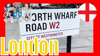 North Wharf Road London W2 City of Westminster London Walking Tour  London Street View [upl. by Elahcim]