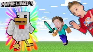 DONT KILL THE CHICKEN  Father Son Minecraft 4 [upl. by Ogram84]