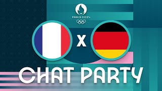 France v Germany  Mens Olympic Basketball Tournament Paris 2024  Chat Party ⚡🏀 [upl. by Nnodnarb]