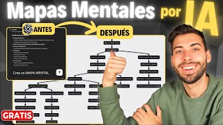 Cómo crear MAPAS MENTALES por IA GRATIS 🤯 Tutorial ÚTIL y FÁCIL [upl. by Nahshu816]