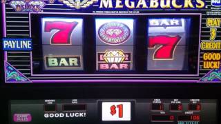 Megabucks Slot Machine Double Diamond LIVE PLAY  Max Bet 3 [upl. by Pennebaker]