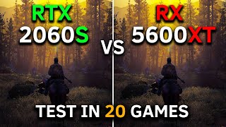 RX 5600 XT vs RTX 2060 SUPER  Test In 20 Games at 1080p  2024 [upl. by Chader]