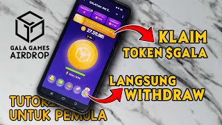 Tutorial Garap Airdrop GalaCoin Untuk Pemula  Get GALA Token Airdrop by Gala Games [upl. by Wattenberg921]