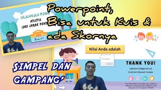 Cara Membuat Kuis beserta Skor di Powerpoint  Aktifkan macro [upl. by Samul222]