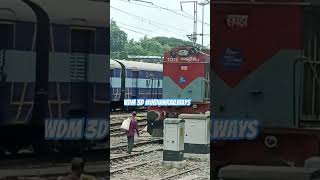 Wdm3d diesel locomotive diesellocomotive wdm3d indianrailways ranaghat [upl. by Docilu]