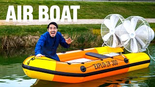 हमने बना दी हवा से चलने वाली नाव 100 Working  We Made Air Powered Boat🔥 [upl. by Ahtnammas]