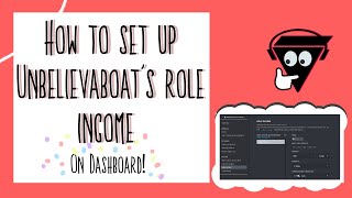 ̗̀➛ Dashboard amp beginner  Unbelievaboats role income [upl. by Ahsekam]