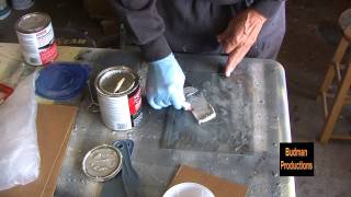 Mixing and Applying Body Filler  Bondo [upl. by Anatnahs]