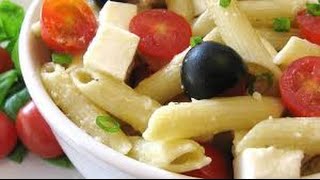 Penne Tomato Mozzarella Salad [upl. by Lemra360]