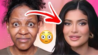 Makeup Transformation Kylie Jenner makeup lacefrontwig [upl. by Savell]