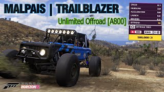 Forza Horizon 5 TrailBlazer Malpais Seasonal Event  Unlimited Offroad A800 [upl. by Hsaka]