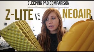 Thermarest ZLite vs Neoair Sleeping Pad Comparison [upl. by Elledoj]