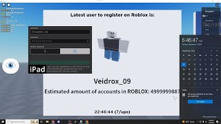 My Attempt at Trying to Get User ID 5000000000 on Roblox [upl. by Cornew536]