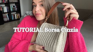 Borsa Cinzia  Tutorial uncinetto con cordino  Macrè Bag [upl. by Morrell]