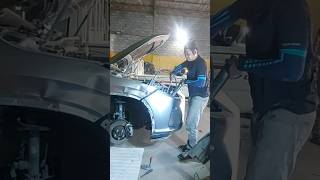 DENT REPAIR FRONT RIGHT SIDE FENDER USING HYDROLIC POWER TOOLS2024 shortsviral shortvideo [upl. by Infeld381]