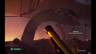 First time seeing the Kraken Sea of Thieves REACTION [upl. by Chavaree806]