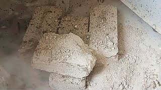 ASMR  White Gritty Stones💣Dry Crumbles On Floor🌪Grainy Dusty White Concrete😚😍 [upl. by Acirat]