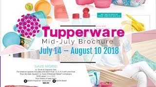 Tupperware Flyer Catalogue July 14  August 10 2018 MidJuly Brochure [upl. by Kcirtap]