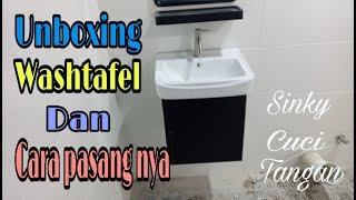 Unboxing wash tafel dan cara pasang nya [upl. by Roti]