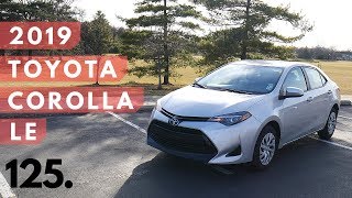 2019 Toyota Corolla LE  review walk around and test drive  100 rental cars [upl. by Lara]