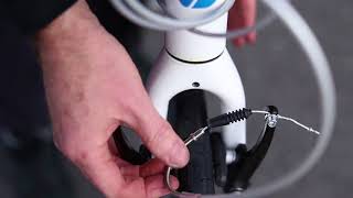 How To Release And Reconnect Bicycle VBrakes  Tech Tip  Tredz Bikes [upl. by Eciuqram]