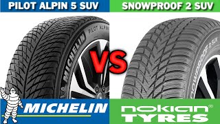 Michelin Pilot Alpin 5 SUV vs Nokian Snowproof 2 SUV 2024 REVIEW [upl. by Alleoj687]