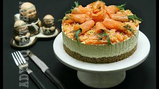 Tort aperitiv cu somon  Cheesecake sarat  Adygio Kitchen [upl. by Boothe]