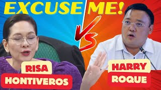 MAINIT NA SAGUTAN NI HARRY ROQUE AT RISA HONTIVEROS SA SENADO  ROQUE NAHIGHBLOOD [upl. by Elleved905]