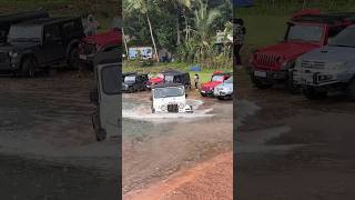 Mahindra Boat  Thar water wading capability [upl. by Enitsirt]