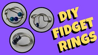 DIY Fidget Spinner Ring Tutorial [upl. by Czarra]