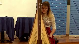 Guillaume Connesson  Toccata for harp  Justina Varkulevičiūtė HD [upl. by Merc]