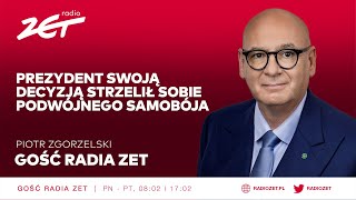 Piotr Zgorzelski Prezydent swoją decyzją strzelił sobie podwójnego samobója [upl. by Wolbrom]