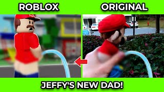 SML Movie vs SML ROBLOX Jeffys New Dad  Side by Side [upl. by Julina466]