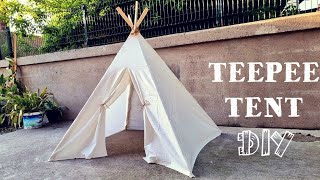 DiY Teepee Tent tutorial 🎪 [upl. by Nahtaoj298]