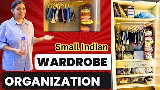 Wardrobe Organization Tips 💁🏻‍♀️ Almirah Organizer pakhithegreat wardrobe organization amazon [upl. by Florella]