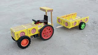 Navratri Durga Murti Mini Tractor Trolley  New Gauri Ganesh Chaturthi Radha Krishna Big Trolley [upl. by Brie]