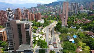 Volando sobre la Avenida 34 El Poblado Medellín Colombia 2023 [upl. by Tessler772]