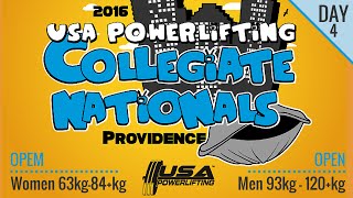 Day 4  USA Powerlifting Collegiate Nationals Open [upl. by Alethea]