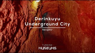 Derinkuyu Underground City Nevşehir  Turkish Museums [upl. by Arac]