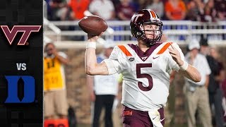 Virginia Tech vs Duke Football Highlights 2018 [upl. by Aimak659]