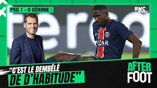 PSG 10 Gérone  quotCest le Dembélé de dhabitude lanomalie cétait contre Brestquot estime Rothen [upl. by Auod]