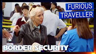 Passenger Erupts Over Search of Unusually Heavy Bag  S2 Ep 2  Border Security Australia [upl. by Lakym]