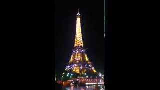 Full HD Eiffelturm bei Nacht LichtShow  Eiffel Tower at night lightshow [upl. by Fantasia]