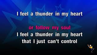 Thunder In My Heart Again  Meck amp Leo Sayer KARAOKE [upl. by Omixam]