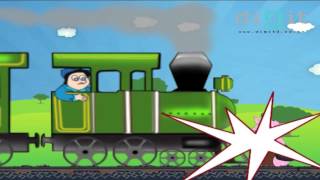 Piggy On The Railway  Animated Nursery Rhymes amp Songs For Kids [upl. by Denni]