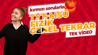 TYT FİZİK GENEL TEKRAR  Z TAKIMI KIRMIZI HAFTA FULL TEKRAR [upl. by Syned]