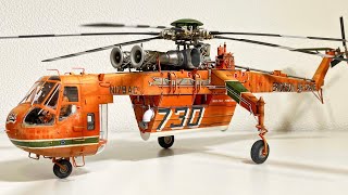 Sikorsky S64 Skycrane scale 135 with 76cm length for my next diorama  My largest single model [upl. by Yatnwahs]