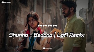 Shunno  Bedona  Lofi Remix  M R Rabbi  Fahim Hossain  Lyrics Video [upl. by Nnaeoj]